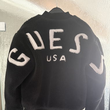 Guess Teddy Jacke, Schwarz, Top Zustand, Gr. M
