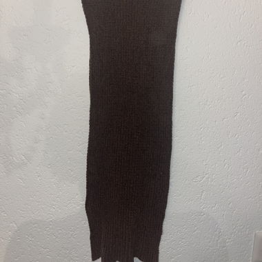 Écharpe en maille marron