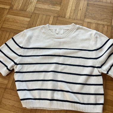 Pull en maille rayé H&M