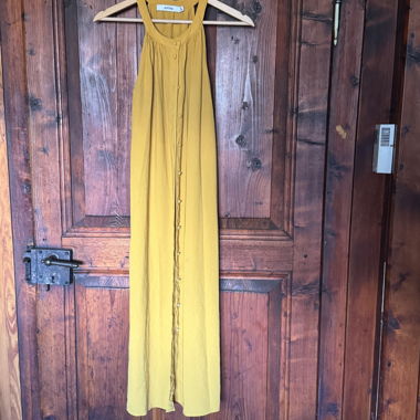 Robe longue jaune