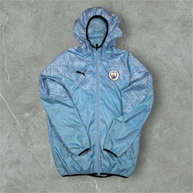 manchester city puma windbreaker baby blue