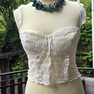 Top corsetto bianco