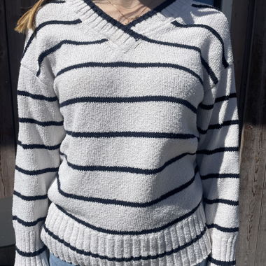 maglione a righe