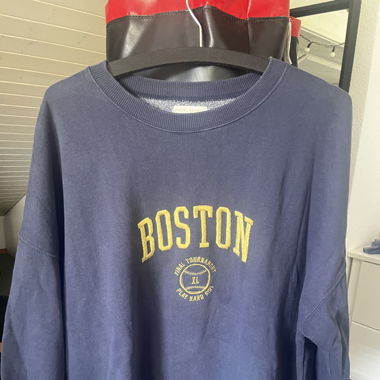 Vintage-look Pullover von Pull&Bear in dunkelblau