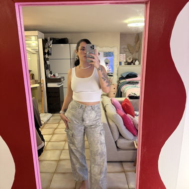 Jeans Bershka beige