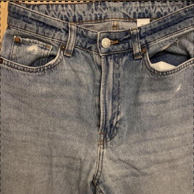 H&M Loose Straight High Waist Jeans Gr. 36