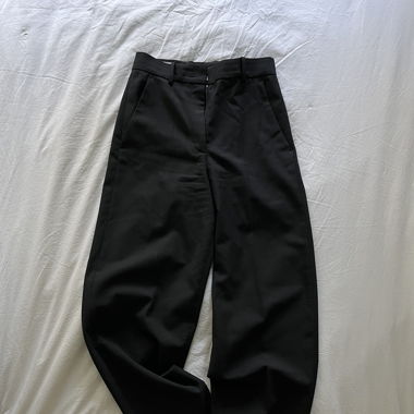 COS PANTALONS SLIM TAILORED WOOL-BLEND TROUSERS