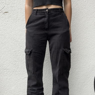 Pantalon Cargo Noir