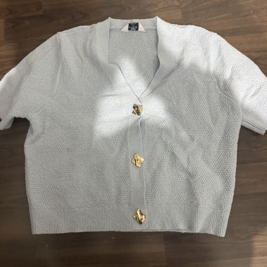 Cardigan en maille blanc