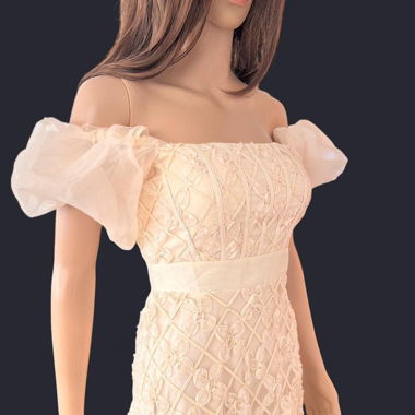 Haute Couture Bridal Mini Dress Handcrafted 