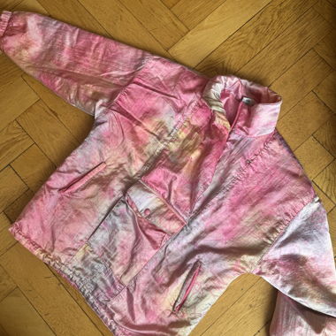 Vintage 90s original Jacke pink metallic