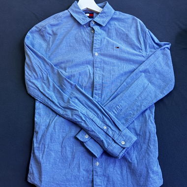 Tommy Jeans blue men's shirt S