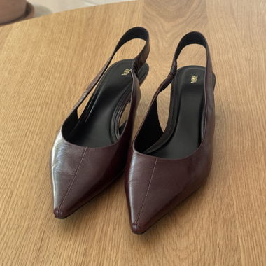 Décolleté slingback bordeaux