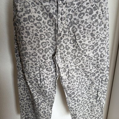 Grey Leopard Pants