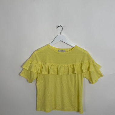 T-shirt à volants Yellow Mango