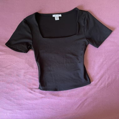 AMISU schwarzes Top XS
