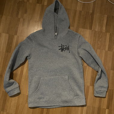 Sweat à capuche Stüssy gris