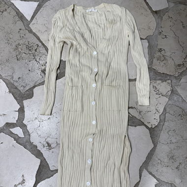 ZARA HOME langer Cardigan beige, Grösse M