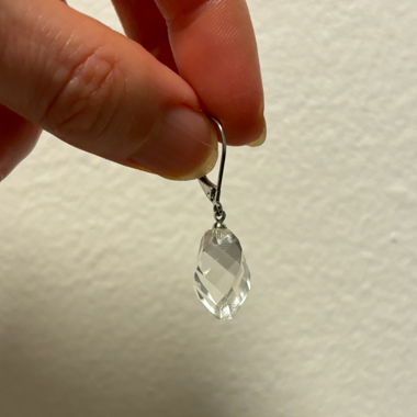 Ohrhänger Bergkristall/Silber