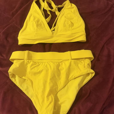 Coordinato bikini giallo taglia 38