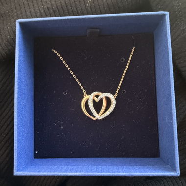Collana Swarovski in oro rosa