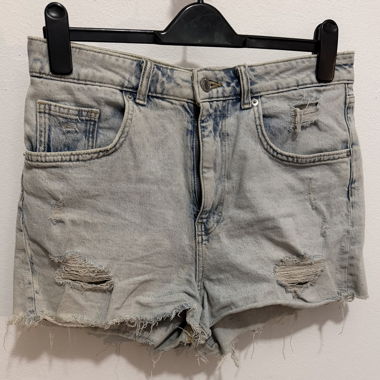 Ripped Denim Shorts