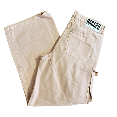 Jeans Cargo Ragged Priest en rose bébé