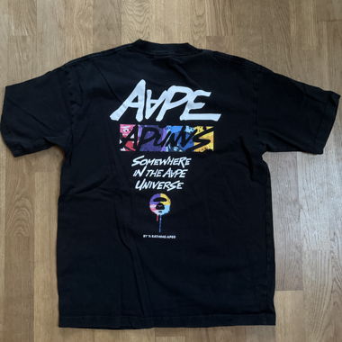 T-shirt nero grafico BAPE