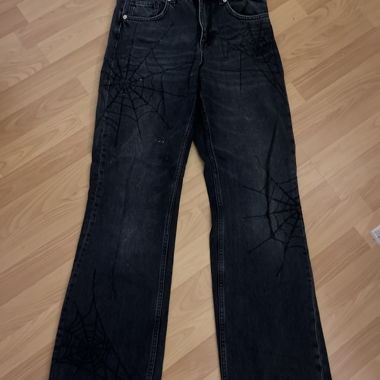Black jeans with glitter