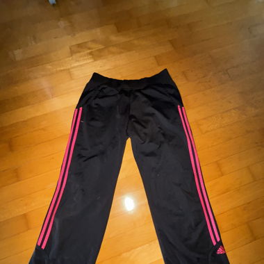 schwarz-pinki adidas trainerhose
