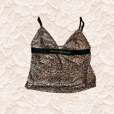 Leopard print top by roberto chiccobay