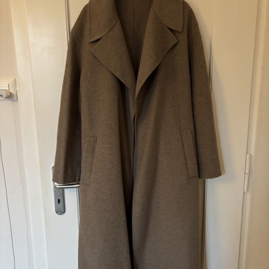 Cappotto lungo beige, Zara, Tg. S