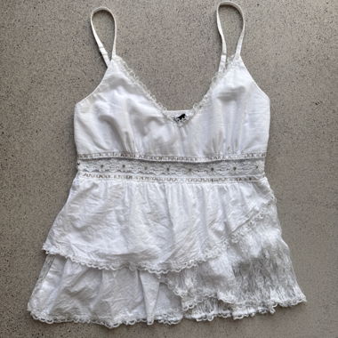 White Lace Cami Top