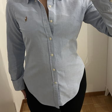 Blaue Ralph Lauren Bluse 