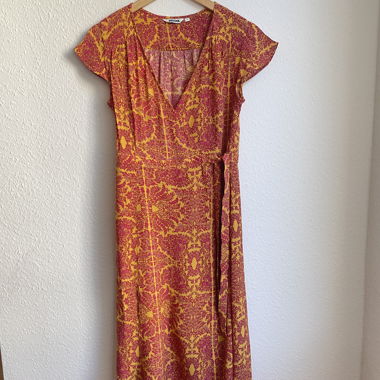 Robe portefeuille en viscose Indiska