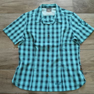 Blouse de randonnée Jack Wolfskin à carreaux