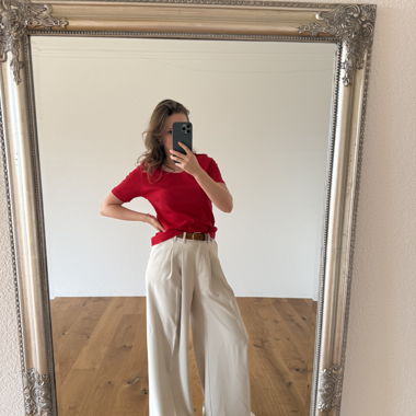 T-shirt rosso a maniche corte