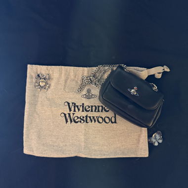Borsa a tracolla Vivienne Westwood nera