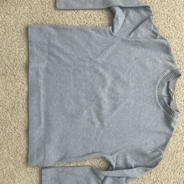 Pull en maille bleu
