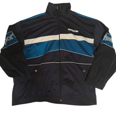 Giacca da allenamento Sportmen Nero-Blu Taglia L