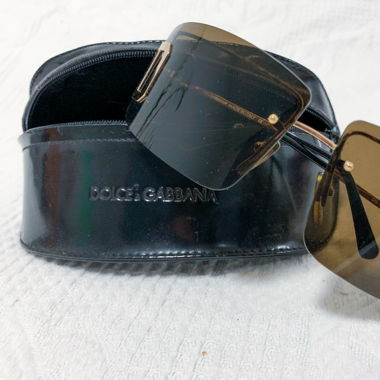 Dolce & Gabbana Sonnenbrille schwarz/gold 