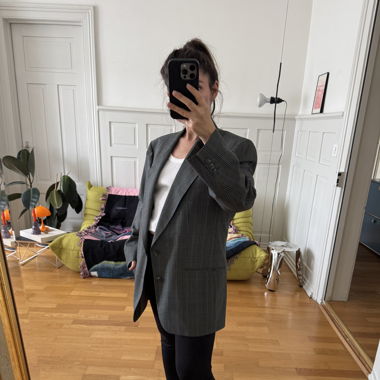 Oversized Kariertes Blazer