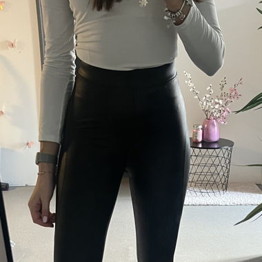 Lederleggins 