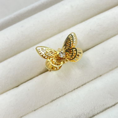 Anello Farfalla Placcato Oro 18 K