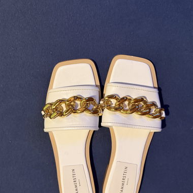 Mules bianche Hammerstein