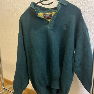 Vintage Paul & Shark Yachting Wollpullover grün