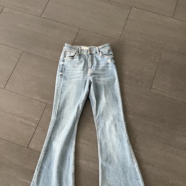 Pantalon évasé en jean