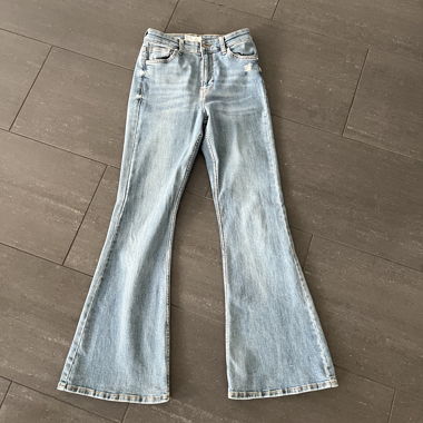 Pantalon évasé en jean