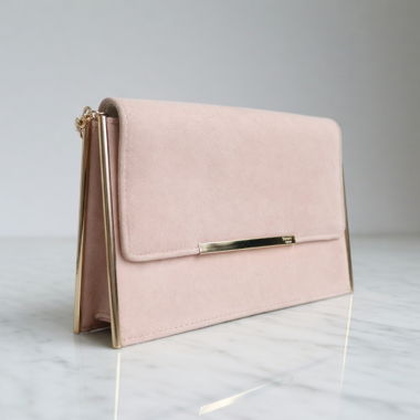 Pochette / clutch rose poudré Dune London
