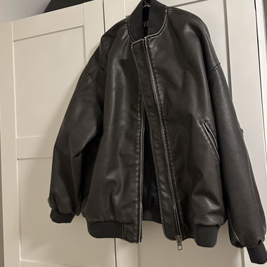 Blouson aviateur aspect cuir